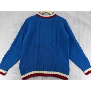 vintage BROOKSHIRE CHUNKY CABLE-KNIT SWEATER MEDIUM